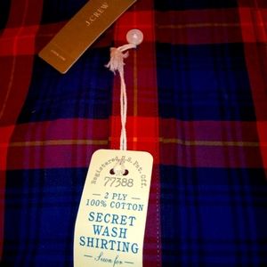 JCrew classic flannel 100% cotton XLT new with tag